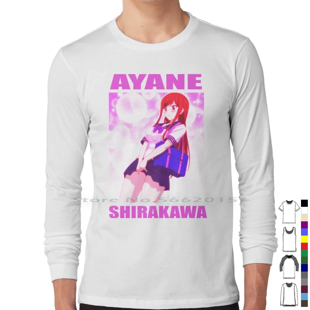 Ayane Shirakawa-переливная Футболка 100% хлопок Shirakawa переливная аниме  Kazushi Sudou Ayane Shirakawa Hentai манга короткая длинная футболка |  AliExpress