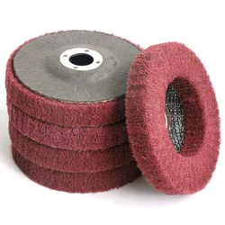 Fashion5 – disque à lamelles en Fiber de Nylon de 4 pouces, roue de polissage, tampon à récurer, pour meuleuse d'angle 