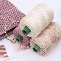 3mm Crochet Yarn Ice Rope Thread for Hand Knitting Bag Hat Shoes Woven DIY Hook Cushion Knitting Material Sewing Accessories 2