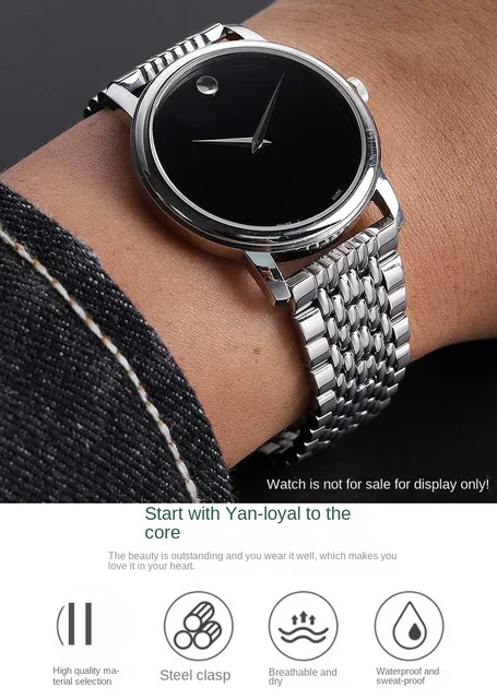 For Movado Museum Series Silver Soul 0607473 Series Fashion