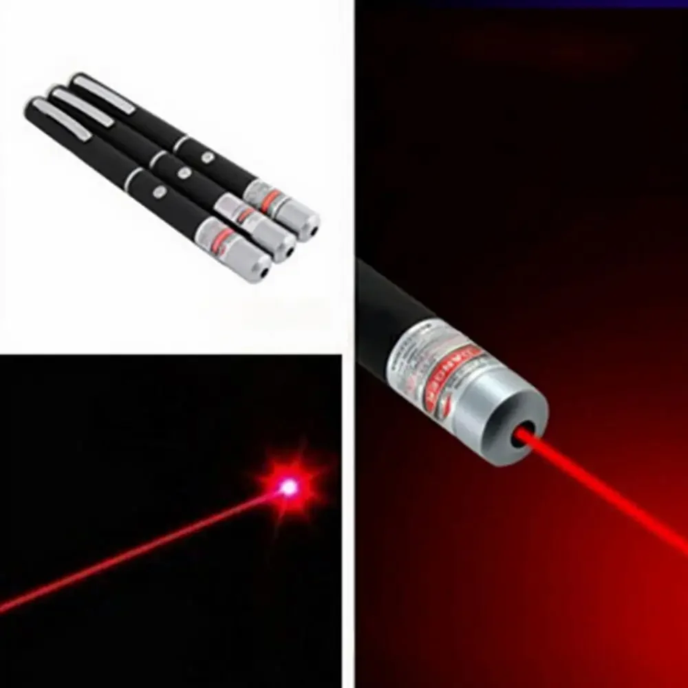 Red Laser Pointer Flashlight Lightweight Energy Saving Lighting Equipment Command Pen Adjustable Star Hat