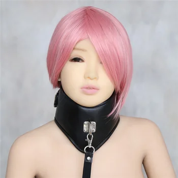 Erotic Black Soft Sponge Padded Inside Leather Chastity Posture Neck Collar For Bdsm Choker Bondage Couples Harness Sex Products 6