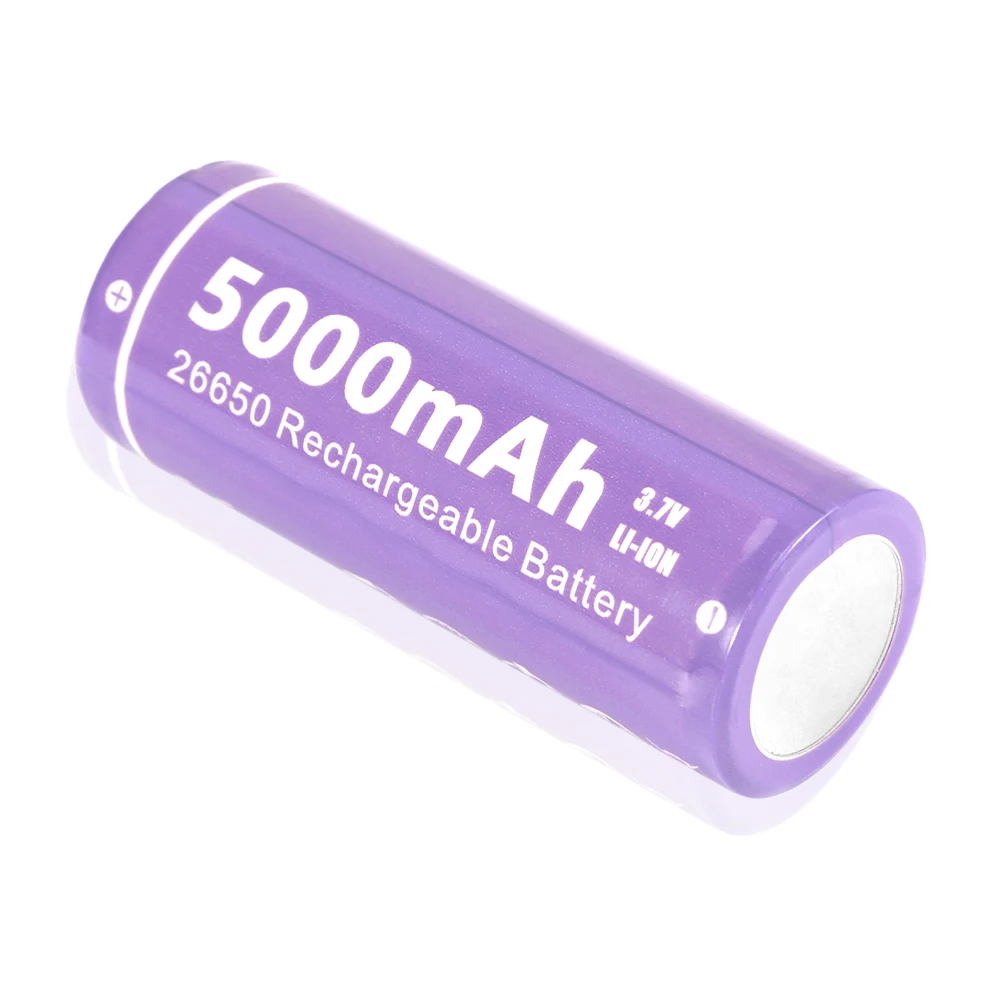 26650 Rechargeable Lithium Battery 3.7V 5000mA Suitable for APLOS Flashlight Torch