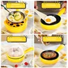 Mini Electric Frying Pan Non-Stick Omelette Dorm Pancake Plug-In Fried Egg Ham Steak Flat Cooker For Breakfast Fast Food 5