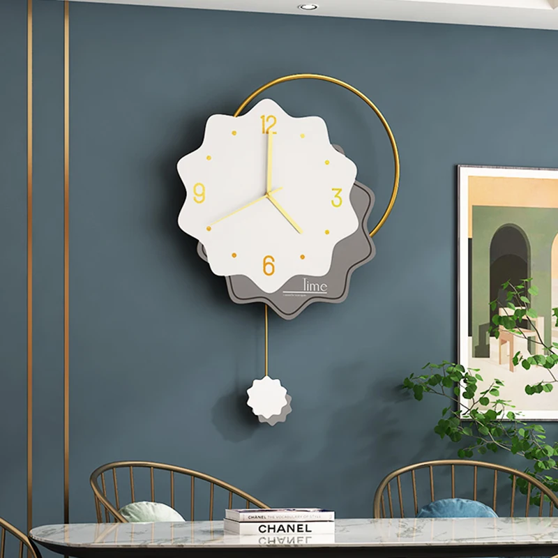 Luminoso Grande Orologio Da Parete Elettronico Bianco Silenzioso Orologio Nordico Pendolo Da Parete Orologi Da Parete Insoliti Orologio Da Parete Deco