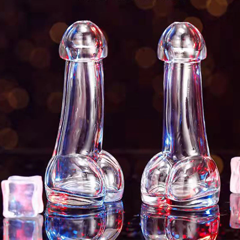 

12Pcs Shot Penis Glass Cups Cocktail Genital Dicky Hen Party Night Bar Mugs Clear Wine Of Glasses Small Mouth Willy For Drinks