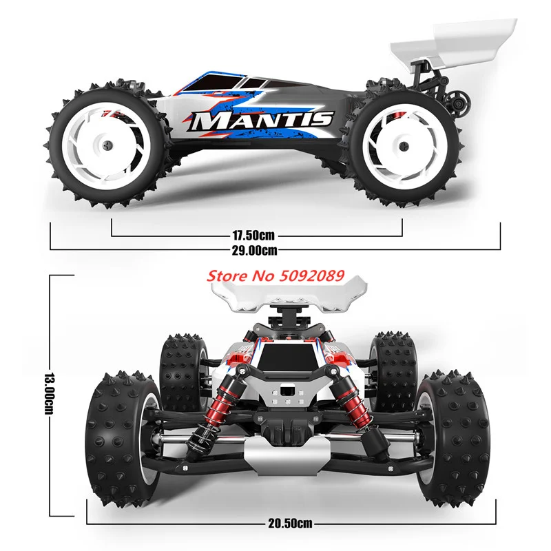 Voiture RC 50KMH 1:16 4WD Buggy Électrique - 2 Batteries