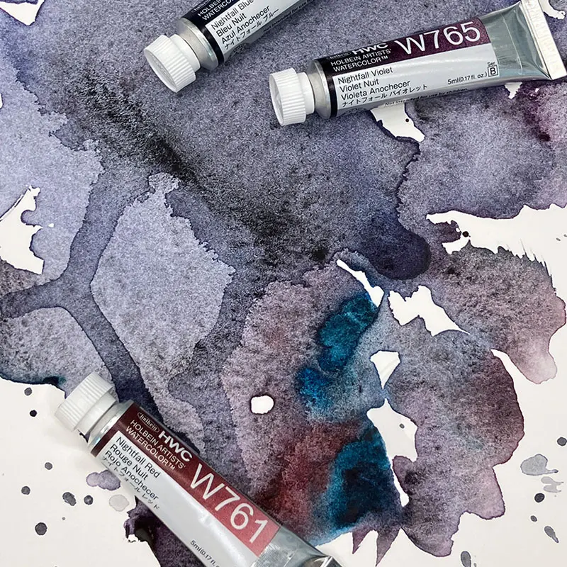 Neue Holbein Künstler Precipitated Aquarellfarbe 5 Ml/15 Ml Nightfall Farbe Professionelle Anfänger Malerei Malerei Kunstbedarf S1D0Bc49F5B4D490A9479150F23B7F8A1O