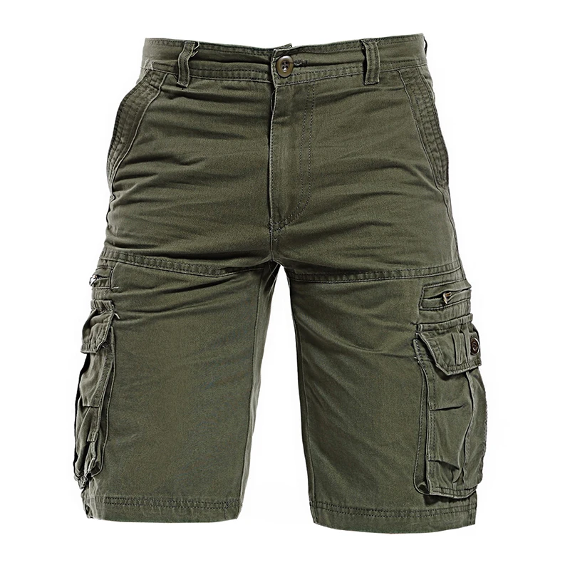 Summer Men's Shorts Jogging Straight Casual Shorts Military Tactical Pants Anti-Tear Loose Outdoor Cargo Shorts Retro Shorts
