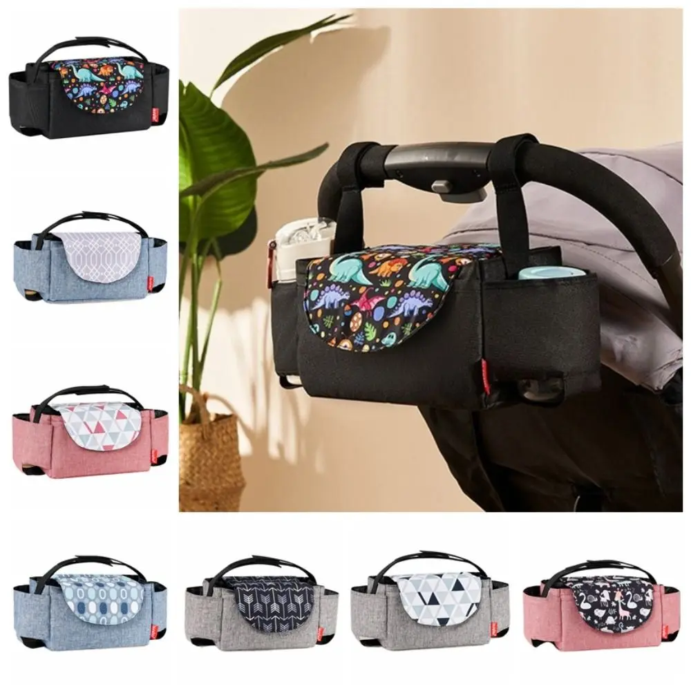 Multifunctional Stroller Organizer Bag Bottle Holder Large Capacity Stroller Hanging Bag Mommy Bag Diaper Bag Pram Storage Bag