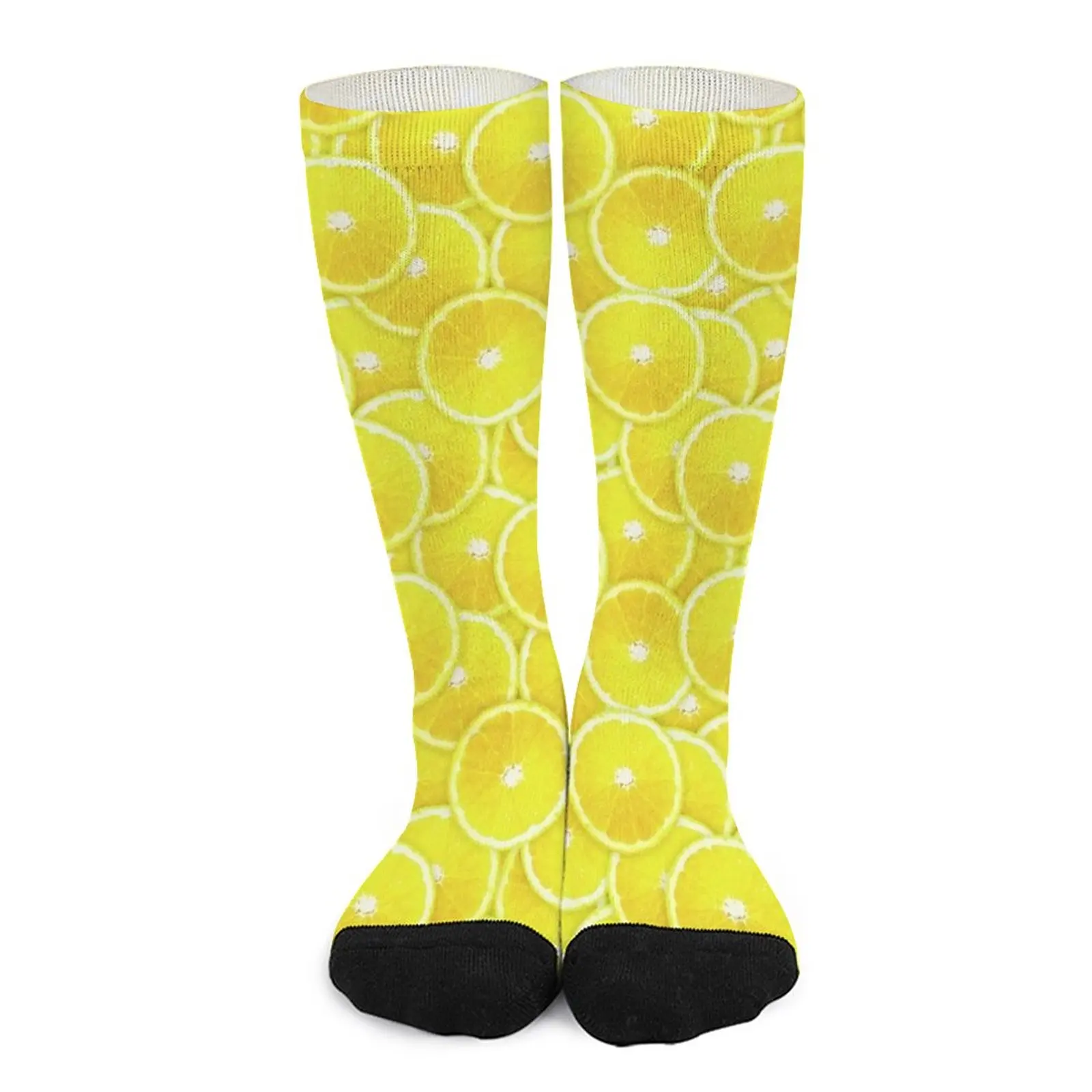 Lemon Slice Digital Montage Socks heated socks Socks female Fun socks