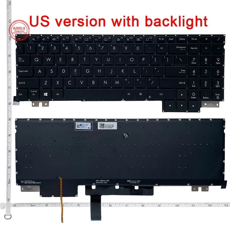 Nuova Tastiera Americana Per Asus Proart Studiobook 16 H5600 W5600 H7600 W7600 H5600Q H7600Z W7600H Tastiera Per Laptop Retroilluminata