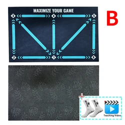 Durable Non-Slip Foldable Football Dribble Training Mat for All Ages - Indoor/Outdoor Use (Mat with Socks)