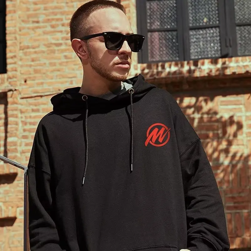 Hooded Sweater Men's Trendy Brand Large Size M-8XL Men's Autumn And Winter Style Plush And Thick Fat Hip-hop Pullover Jacket