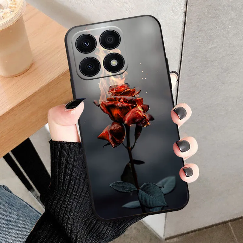 Premium Silicone Soft TPU Phone Case Cover for Huawei Honor X8A - 6.7'' Coque Shell Bumper