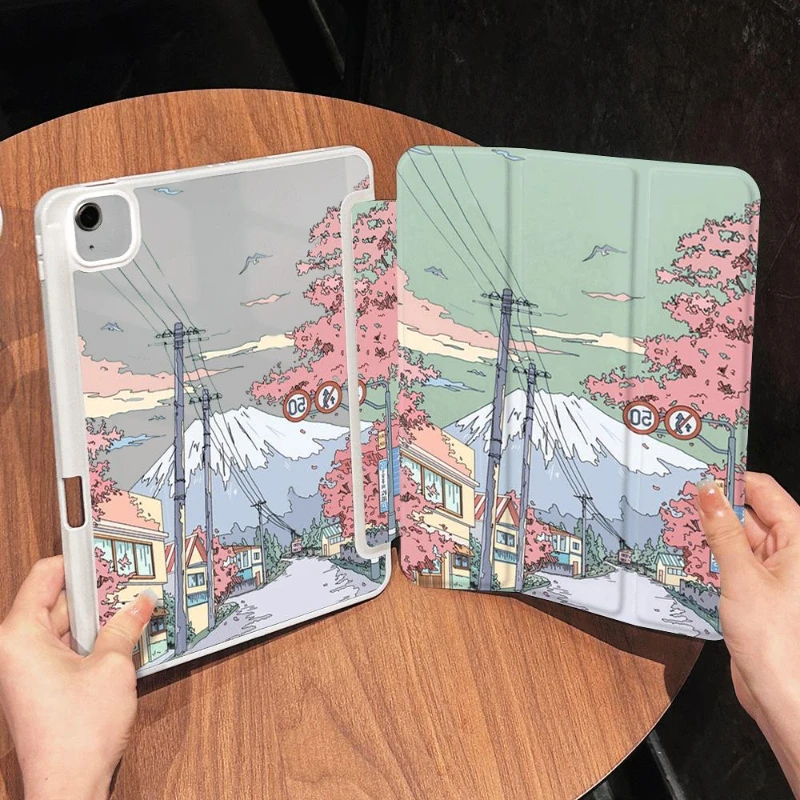 Premium PU Acrylic Smart Tablet Cover