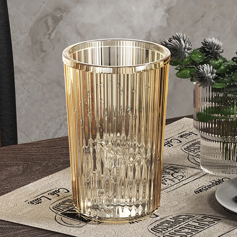 Acrylic Mouthwash Cup Toothbrush Bathroom Cup Light Luxury Style Bathroom Storage Accessories Toothbrush Holder 1PC