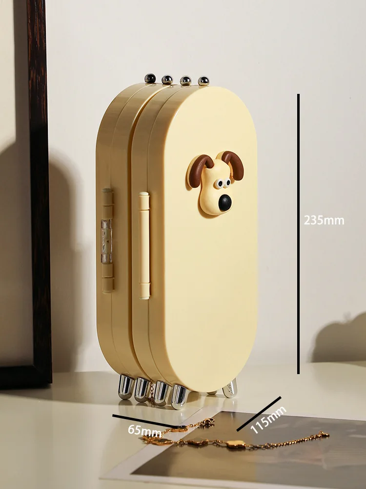New jewelry storage box earrings ear studs necklaces bracelets jewelry boxes home multifunctional folding display stand 6