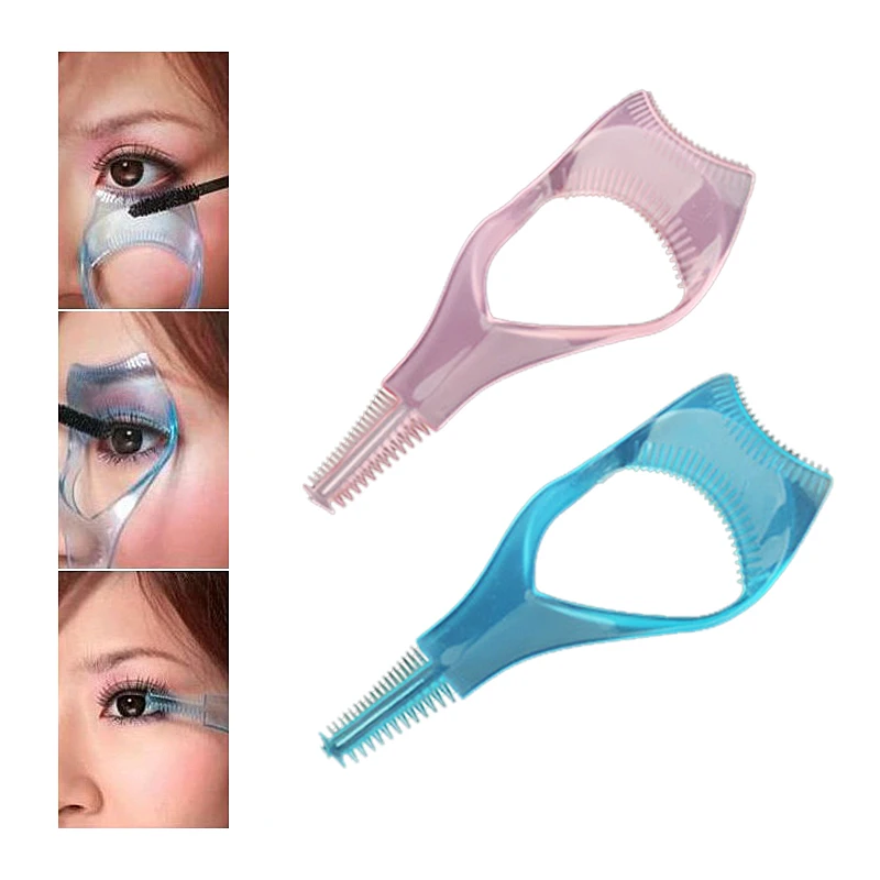 3 in 1 Eyelash Curler Plastic Mascara Guide Applicator Eyelash Brush Curler Lash Comb Multifunction Cosmetic, eyelash curler,eyelashes brush comb,eyelashes brush,eyelash accessories