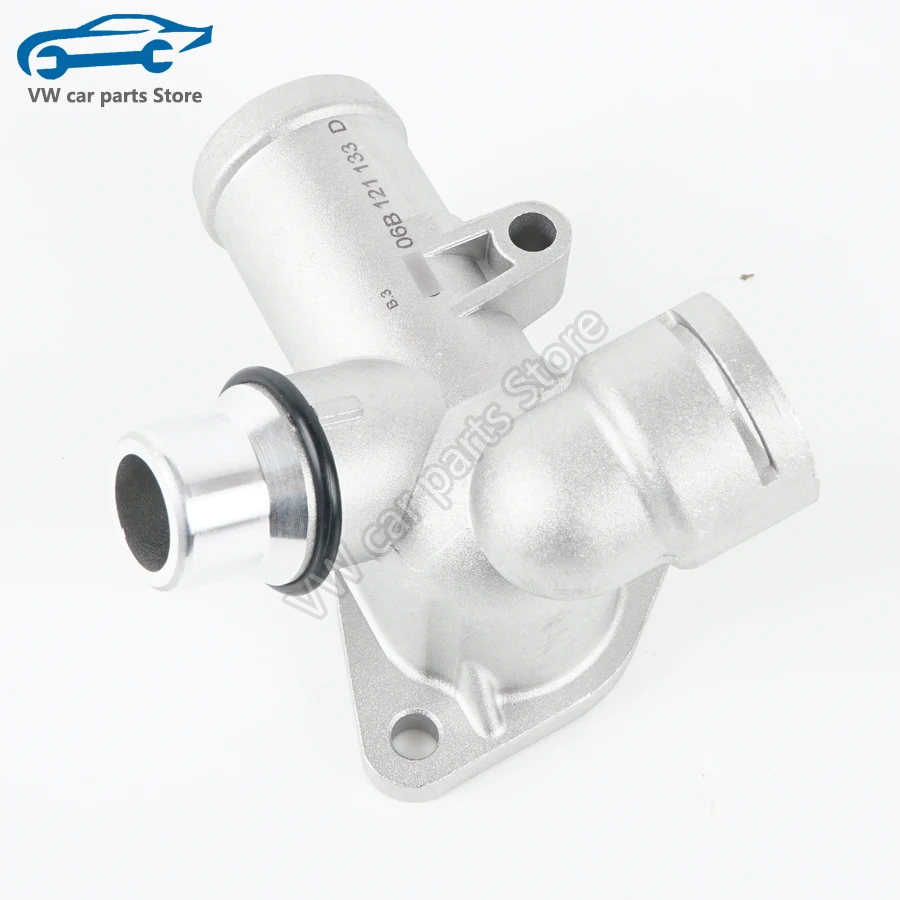 06B121132E NEW Aluminium Engine Water Hose Coolant Flange For AUDI A4 B6 B7 1.8T Avant Cabrio Seat Exeo 2002-2008 06B 121 132 E