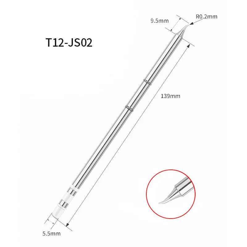T12 elektrische lötkolbens pitzen T12-K ku kl kf i ils j02 jl02 js02 bcf2 b2 für hakko fx951 diy lötstation kits – Detail 13