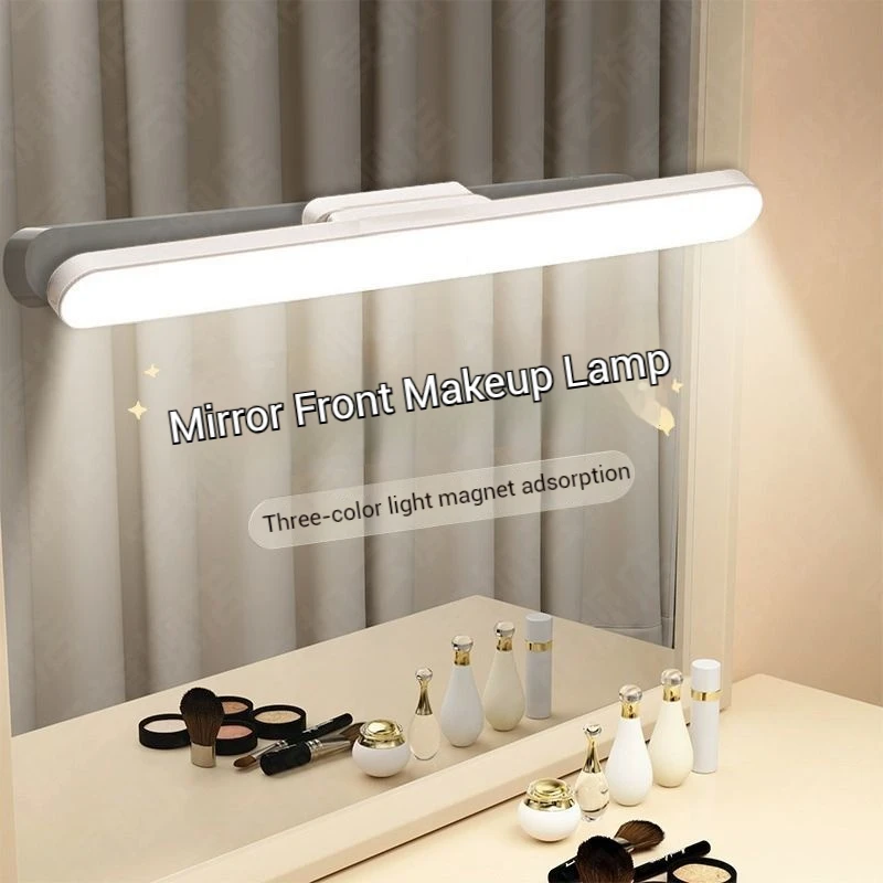 LED Vanity Lights 32cm 1800mAh Eye Protection Rechargeable Makeup Mirror Light Portable Touch Switch Wall Table Desk Lamp