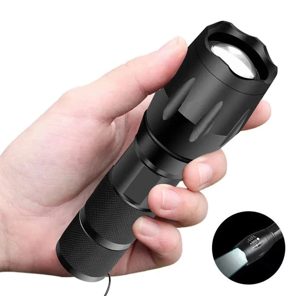 

Portable Powerful LED Flashlight Waterproof Lantern Torch USB Charging Camping Tactical Flash light