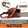 24 Inch 20 Inch Petrol Handheld Cordless Chain Saw for Tree Wood Cutting, 68CC 2-Cycle Top Handle Gas Powered Chainsaw 4