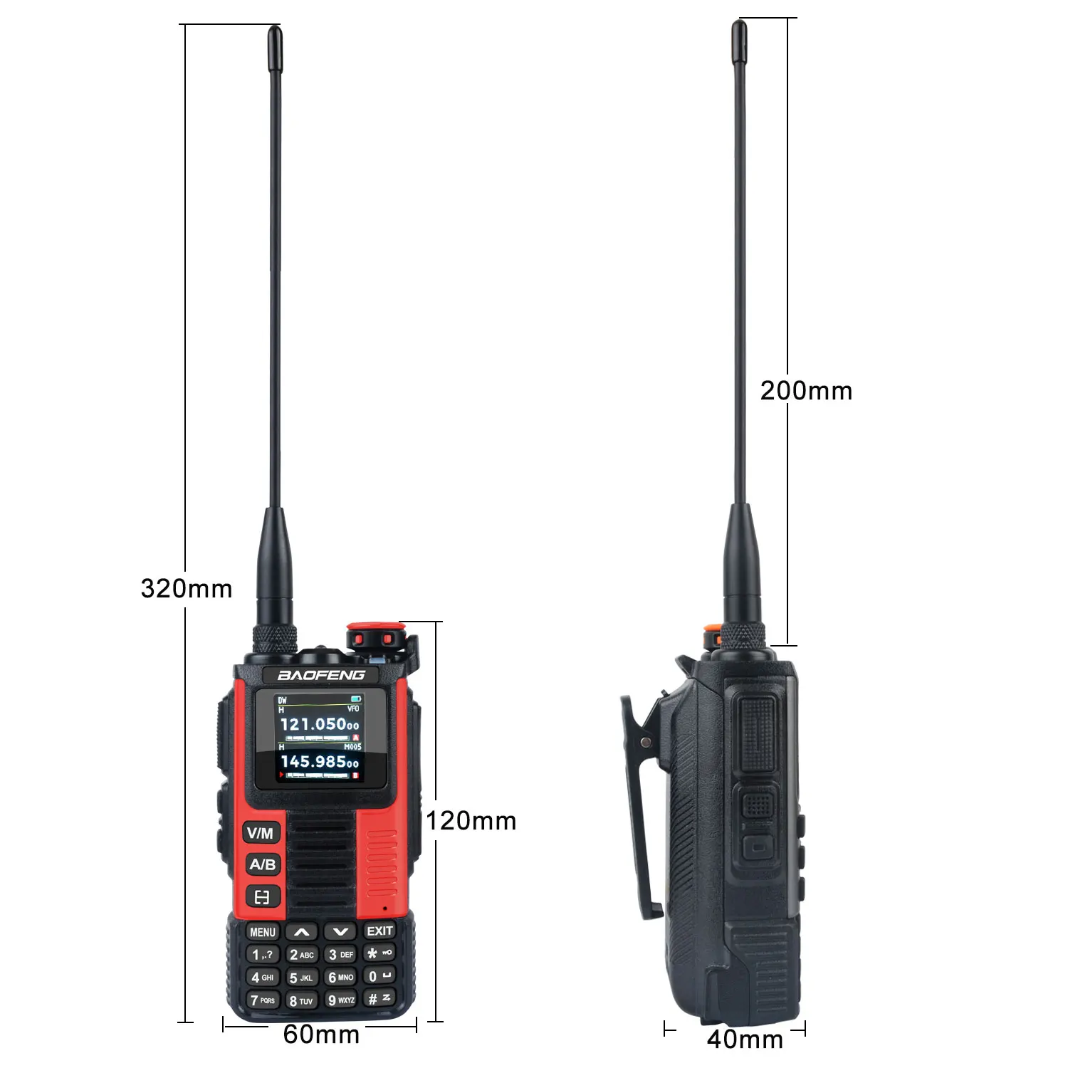 K67 PRO Baofeng Air Band Walkie Talkie 65-600MHz 640Ch Scrambler Dual Watch Freq Sweep Amateur FM VOX K67 PRO GMRS Two Way Radio 4