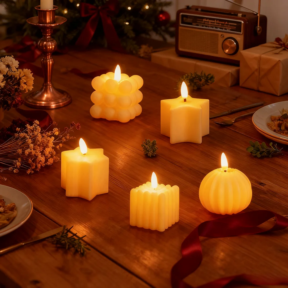 6pcs Led Mini Originality Candle Light, Electronic Candle Light For Romantic Events,Christmas, Parties And Marriage Proposal