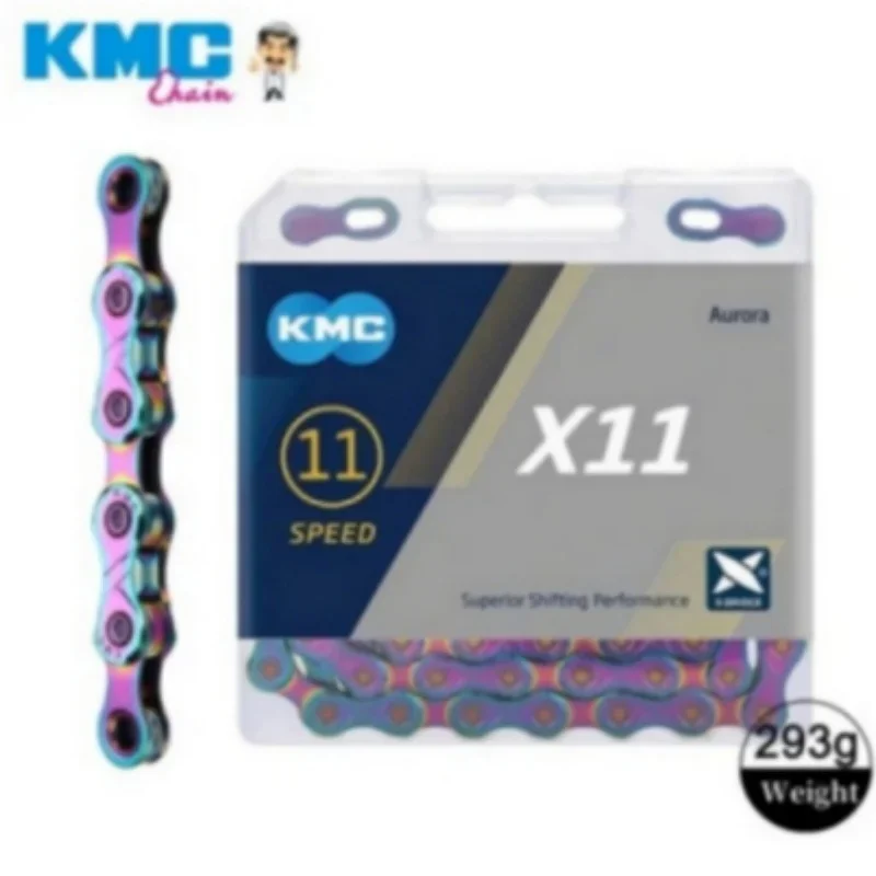 Bicycle Chain KMC X8 X9 X10 X11 X12 Color SL Road/MTB 8v 9v 10v 11v 12v 118L 126L Quick-Link For SHIMANO SRAM