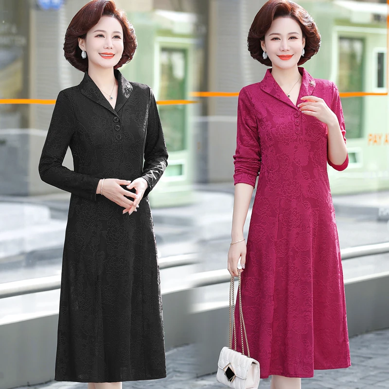 

Vintage Office Lady Formal Dress Spring Autumn Knitting Women Bodycon Luxury Elegant Party Vestido Women Clothes