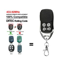 100% Compatible DITEC Rolling Code BIXLP2 BIXLS2 BIXLG4 Remote Control 433 mhz Handheld Transmitter Garage Gate Door Opener 1