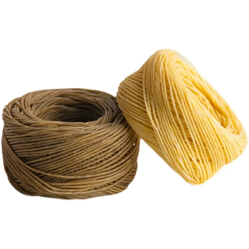 Candle Wicks Primary Color Light Hemp Fiber Beeswax 200ft (61m) For Cigarette Lighting