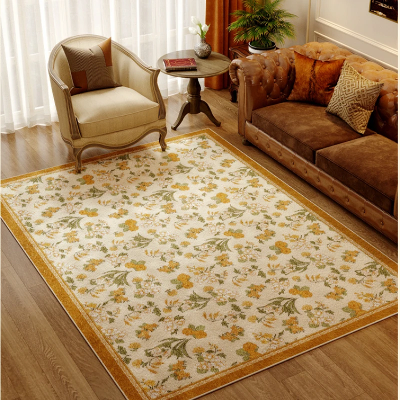 American Plush Largearea Nonslip Living Room Decorative Carpet Thick Fluffy Soft Bedroom Carpets Light Luxury Easy Care Home Rug 4