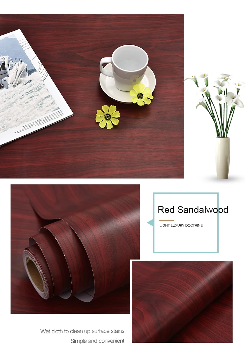S1d0d18843f344ff1a67839bf1cc6fa418 Waterproof Self Adhesive Wallpaper Roll Furniture Cabinets Vinyl Decorative Film Wood Grain DIY Wall Stickers For Home Decor Mallzona