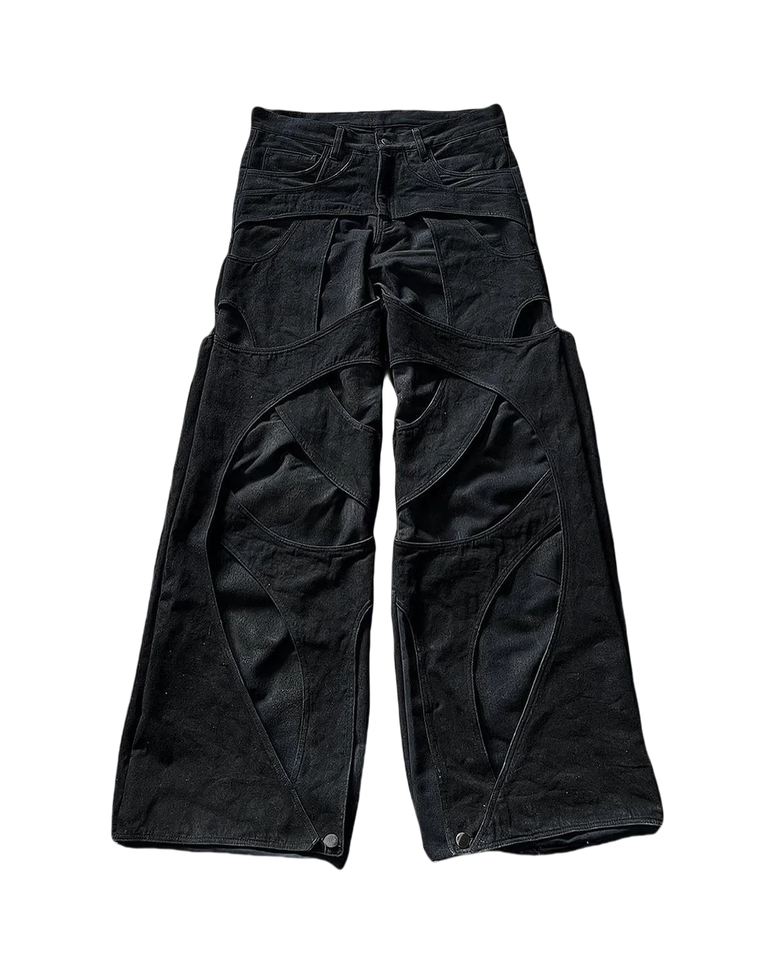 2024 New Gothic Retro Jeans for Men Wide Leg Straight Black Y2k Baggy Jeans Harajuku Hip Hop High Waist Denim Pants Streetwear 4