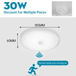 Elegant LED Ceiling Light for Home Decor - Modern Round Chandelier with Ambient Night Illumination (85V - 265V)