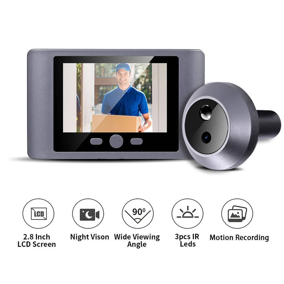 Smart Wireless Front Door Peephole Camera