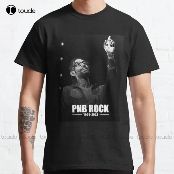 

Классическая футболка Rapper Pnb с надписью Rock Legend Never Die Rip Rest In Peace, рубашки без рукавов для мужчин, футболки с короткими рукавами унисекс