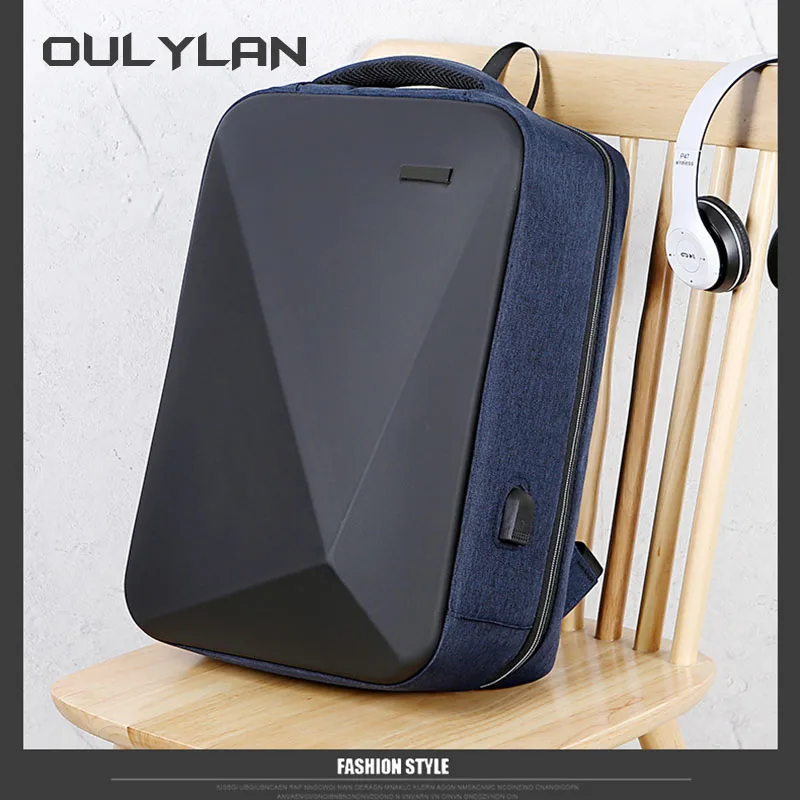 

OULYLAN 15.6 16.1 Inch Backpack Men and Women Anti-theft Business Laptop Backpacks Fashion School Bag Large Capacity Notebook Ba