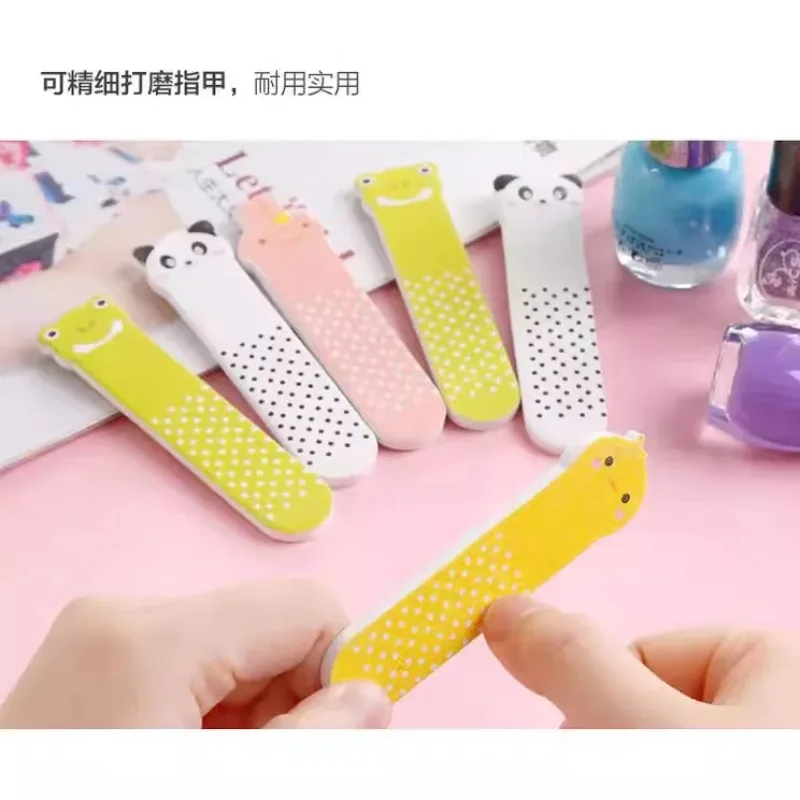 귀여운 동물 모양 네일 파일 미니 네일 파일 스틱 작은 광택 파일 네일 아트 선물용 액세서리