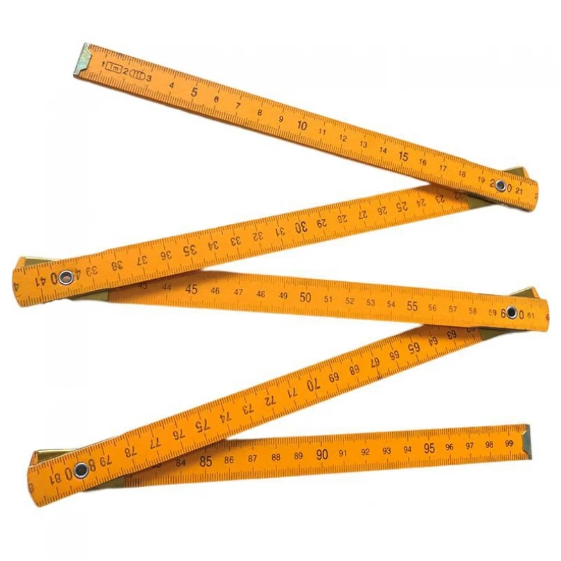 Ten-fold Ruler COOLHIYA 2 Meter Folding Ruler – Ten-Fold Adjustable ...
