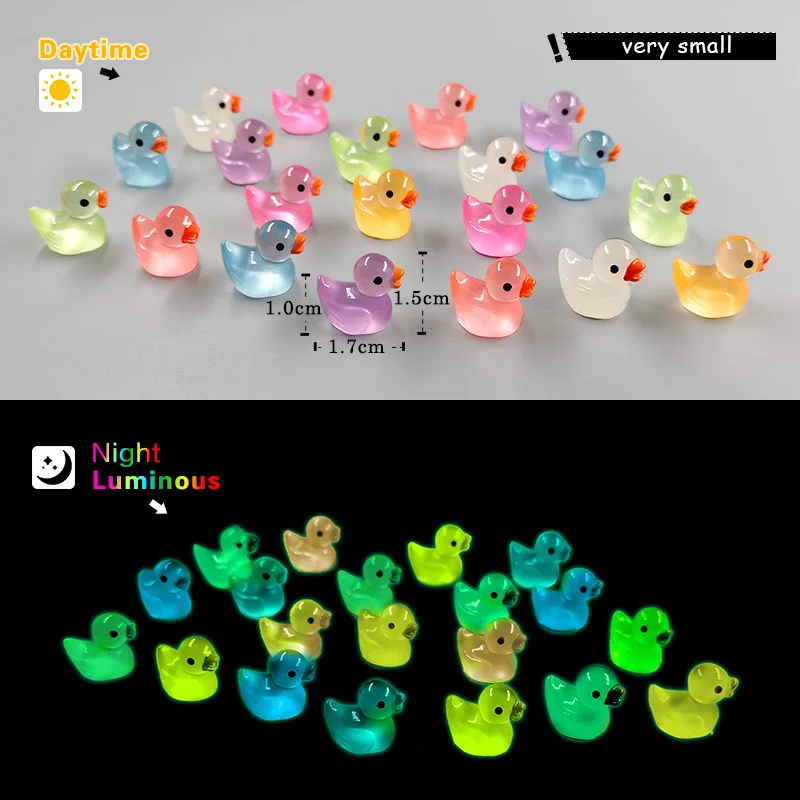 Luminous Briquettes Elfs Black Ball Sprite Duck Figurine Home Decor Glowing Miniature Fairy Garden Decoration Accessories Miniature Figurines
