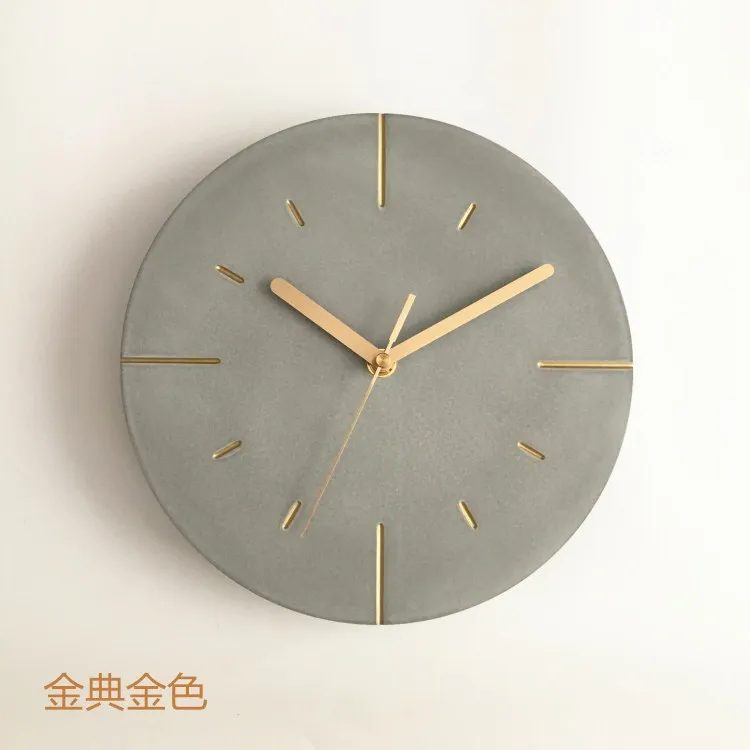 Industrial-Cement Silent Wall Clocks A  