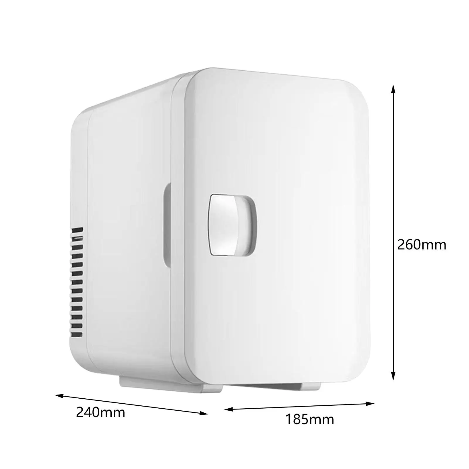 6 Liters Mini Skincare Fridge Portable USB Refrigerator White for Travel images - 6