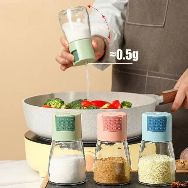 0.5g Metering Salt Shaker Push Type Salt Dispenser Salt Tank Sugar Bottle  Spice Pepper Salt Shaker SpiceJar Can Seasoning Bottle - AliExpress