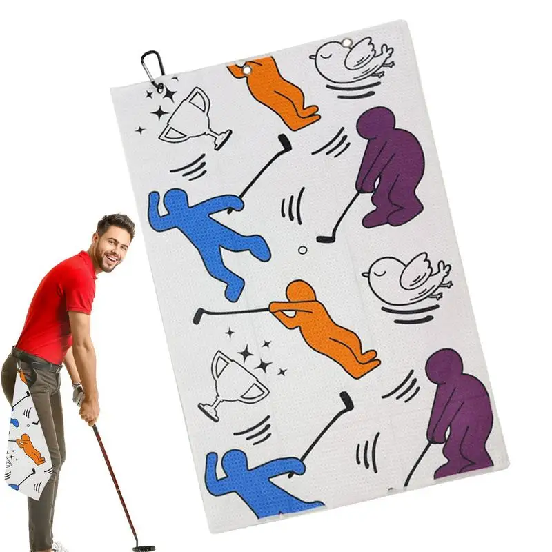 

Большое полотенце для гольфа, скраб-полотенце, чистящие тряпки, полотенце из микрофибры для гольфа, забавные полотенца для гольфа с зажимом, чистящие полотенца, удаление песчаной грязи