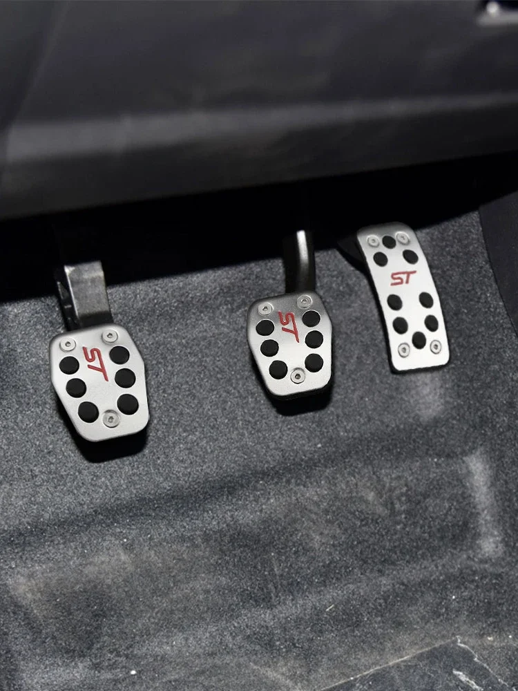 Stainless Car Pedals Covers for Ford Focus 2 3 MK2 MK3 Kuga Escape RS ST 2005-2020 Clutch Gas Brake Pedal Set Pads