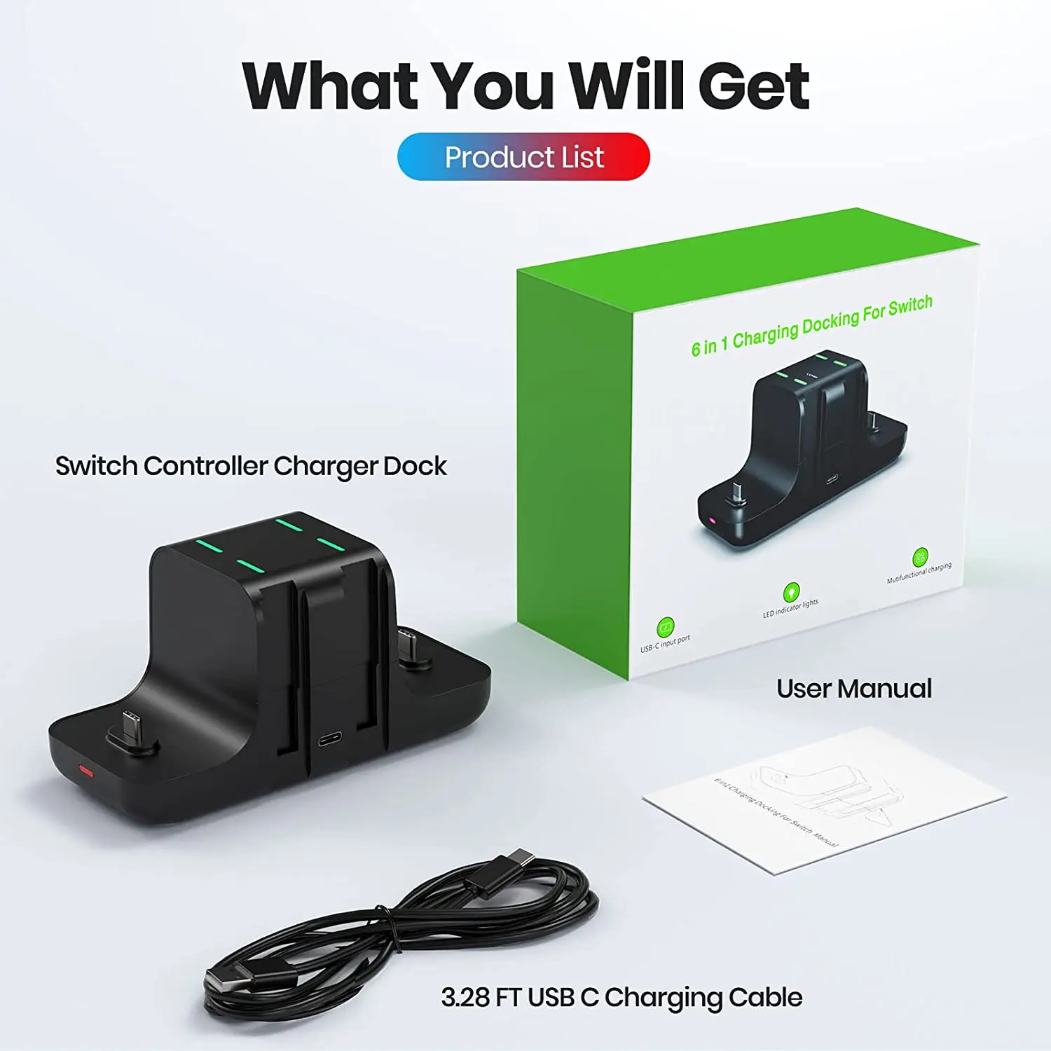 Charging Station Wireless Switch Controller Charger NEWDERY In